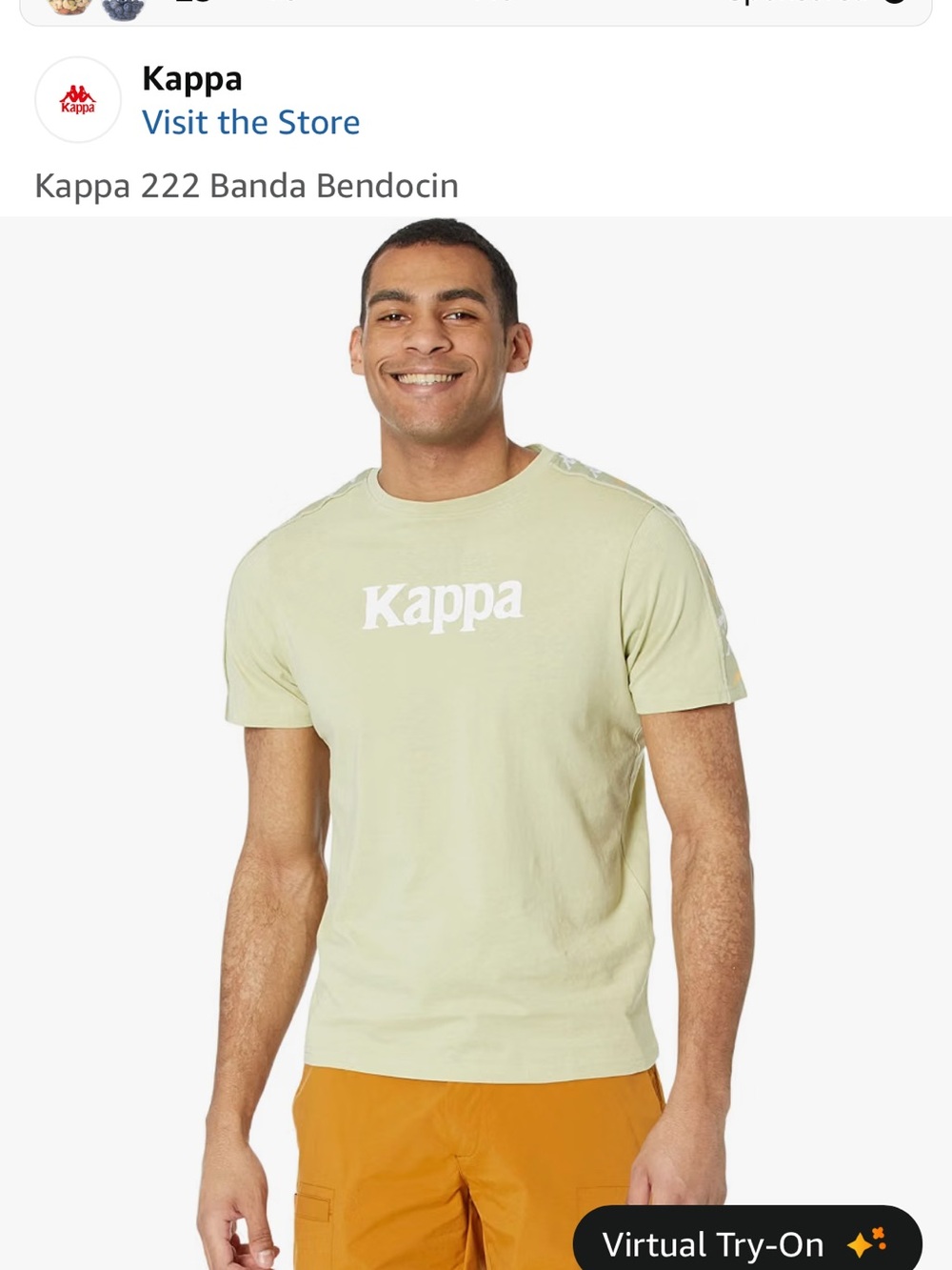 Kappa Light Green Logo Short Sleeve Tee